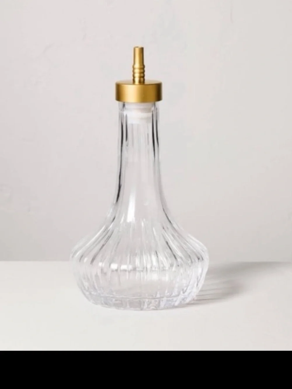 Glass & Brass Simple Syrup/Bitter Dispenser - Hearth & Hand™ with Magnolia